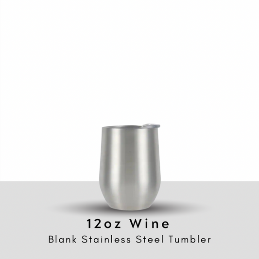 12oz Blank Wine Tumbler